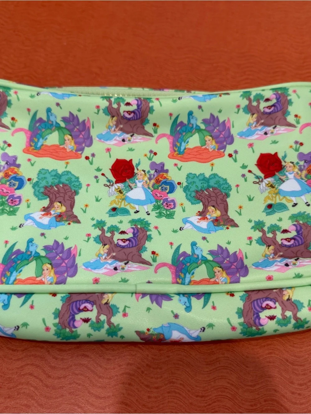 Disney Green Heart Patch Kids Accessory Pouch